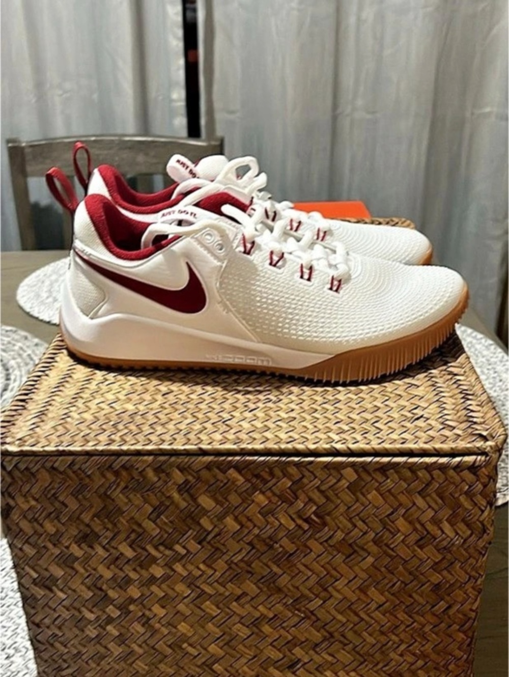 Nike Hybrid RN White & Red Sneakers